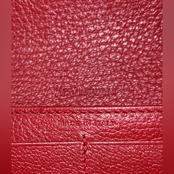 YSL Red Belle Du Jour Long Wallet - Picture 11 of 14